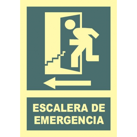 Escalera de emergencia a la izquierda