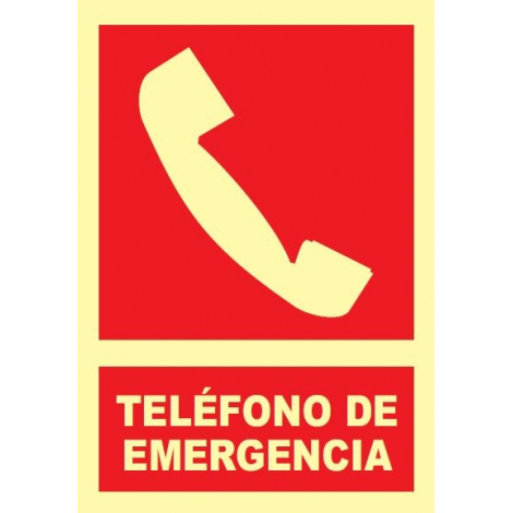 Señal teléfono de emergencia