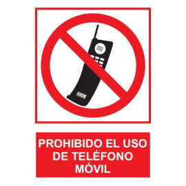 Prohibido el uso de teléfono móvil