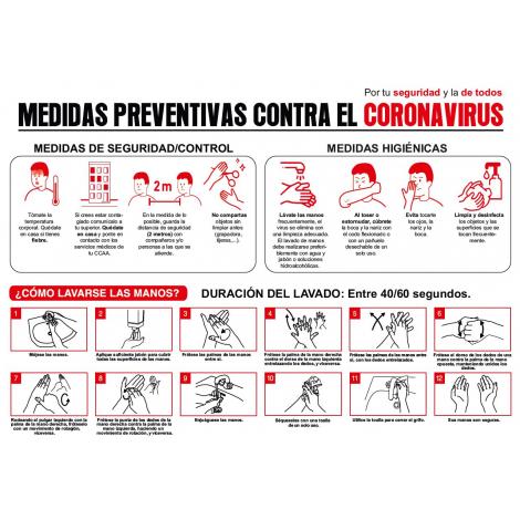 Cartel prevención COVID19