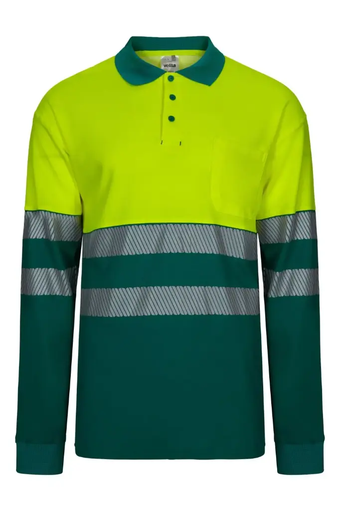 POLO BICOLOR M/L ALTA VISIBILIDAD REF. 305525 (BANDAS SEGMENTADAS)