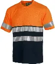 CAMISETA A.V MANGA CORTA BICOLOR C3941