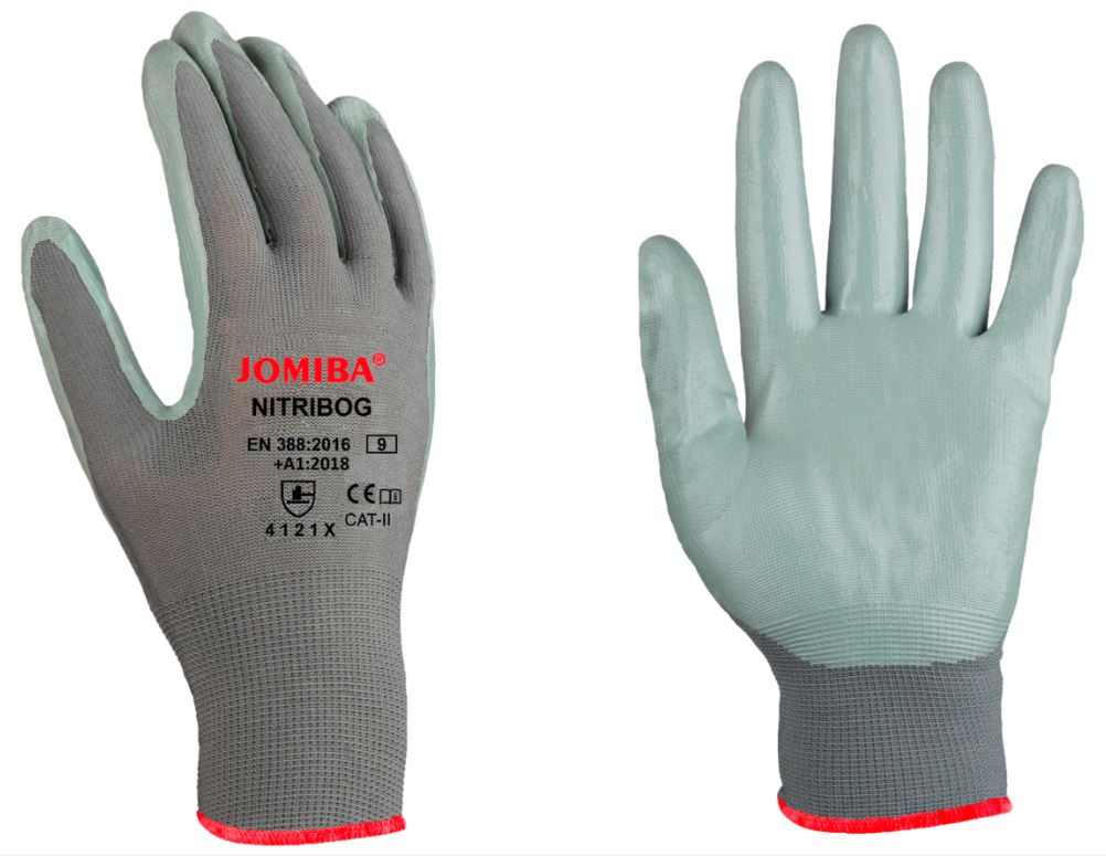 GUANTES DE NYLON C/RECUBRIMIENTO NITRILO, NITRIBOG