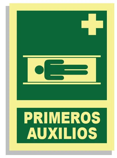 SEÑAL PRIMEROS AUXILIOS DINA4 297x210 PVC REF. 442