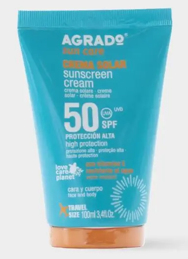 CREMA SOLAR 50 SPF AGRADO 100ML