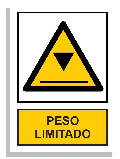 SEÑAL CARGA LIMITADA 2000KGS 297x210 PVC REF. 959