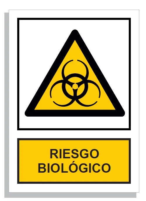 SEÑAL RIESGO BIOLOGICO 297x210 PVC REF. 980