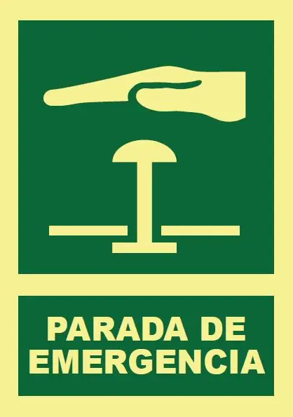 SEÑAL PARADA DE EMERGENCIA 297x210 PVC REF. 426