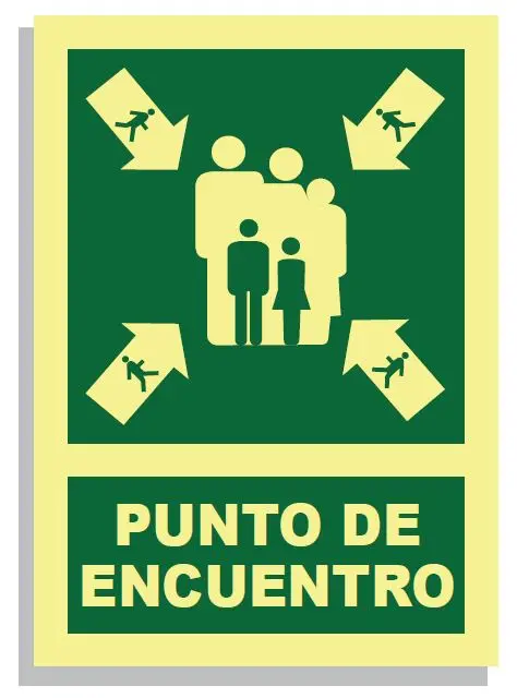 SEÑAL PUNTO DE ENCUENTRO PVC 297x210 PVC REF. 432