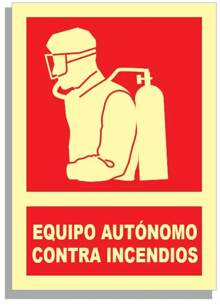 SEÑAL EQUIPO AUTÓNOMO CONTRA INCENDIOS 297x210 PVC REF. 530