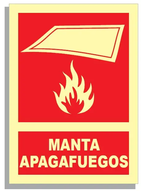 SEÑAL MANTA APAGAFUEGOS 297x210 PVC REF. 528