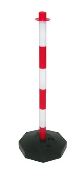 POSTE SEÑALIZACIÓN ROJO/BLANCO REF.1125
