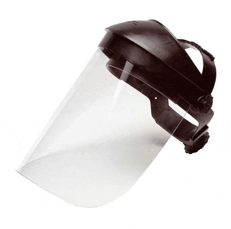 VISOR + ADAPTADOR CABEZA ABIERTA POLICARBONATO 1MM