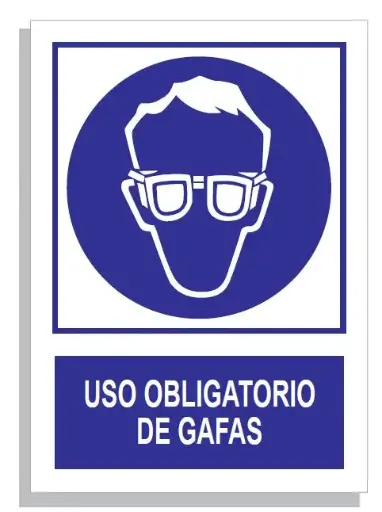 [15001-002] SEÑAL USO OBLIG. DE GAFAS 297x210 PVC REF. 304