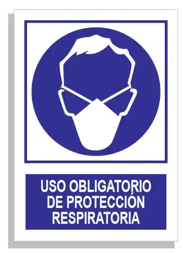 [15001-003] SEÑAL USO OBLI.PROTECCIÓN RESPIRATORIA 297x210 PVC REF. 306