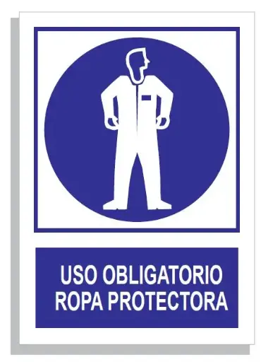 [15001-010] SEÑAL USO OBLIG. DE ROPA PROTECTORA 297x210 PVC REF. 326