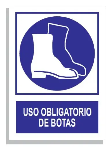 [15001-014] SEÑAL USO OBLIG DE BOTAS 297x210 PVC REF. 316
