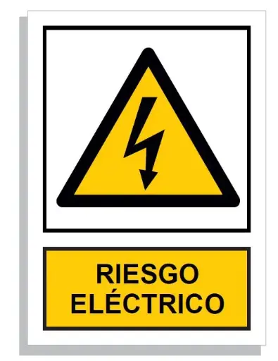 [15002-001] SEÑAL RIESGO ELÉCTRICO 297x210 PVC REF.901