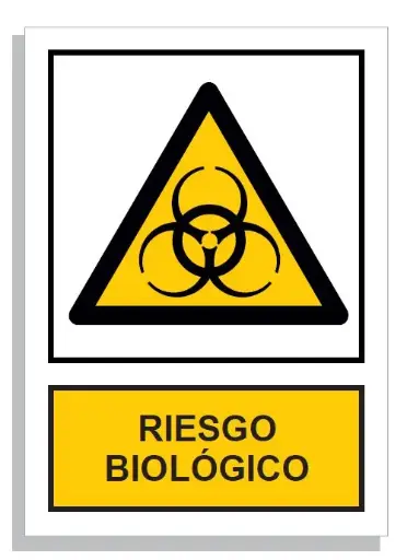 [15002-007] SEÑAL RIESGO BIOLOGICO 297x210 PVC REF. 980