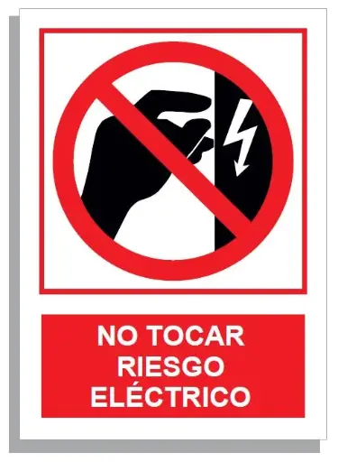 [15003-012] SEÑAL NO TOCAR RIESGO ELÉCTRICO 297x210 PVC REF. 245