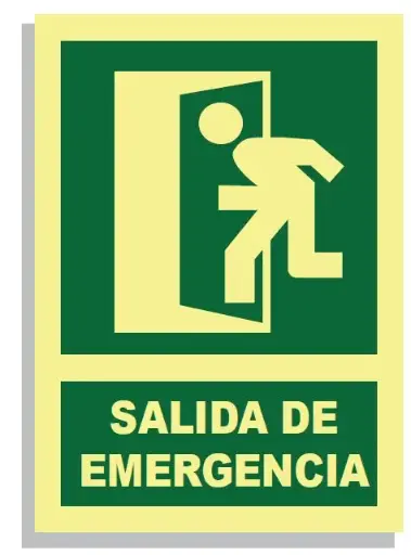 [15004-001] SEÑAL SALIDA DE EMERGENCIA (PUERTA IZQUIERDA) 297x210 PVC REF.401 