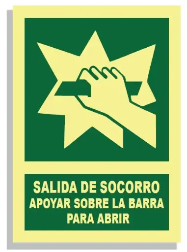 [15004-010] SEÑAL SALIDA DE SOCORRO 297x210 PVC REF. 431