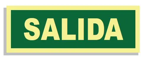 [15004-013] SEÑAL SALIDA 297x205 PVC REF. 700