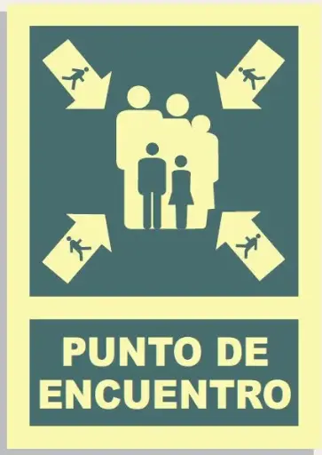 [15004-016] SEÑAL PUNTO ENCUENTRO 297x210 PVC REF.432