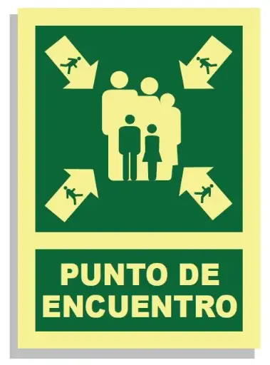 [15004-021] SEÑAL PUNTO DE ENCUENTRO PVC 297x210 PVC REF. 432