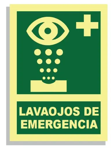 [15004-024] SEÑAL LAVAOJOS DE EMERGENCIA DINA4 297x210 PVC REF. 440