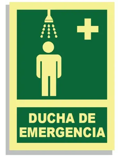 [15004-026] SEÑAL DUCHA DE EMERGENCIA 297x210 PVC REF. 441