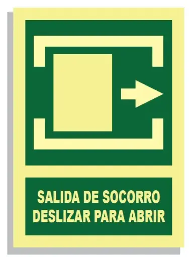 [15004-031] SEÑAL SALIDA DE SOCORRO 297x210 PVC REF.433