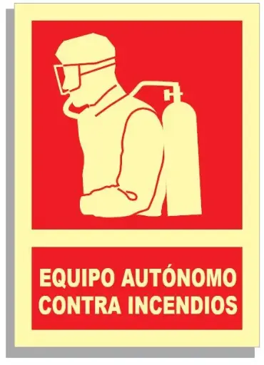[15005-003] SEÑAL EQUIPO AUTÓNOMO CONTRA INCENDIOS 297x210 PVC REF. 530