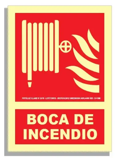 [15005-004] SEÑAL BOCA DE INCENDIO 297x210 PVC REF. 509