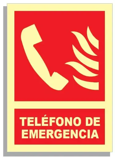 [15005-006] SEÑAL TELÉFONO DE EMERGENCIA 297x210 PVC REF. 539