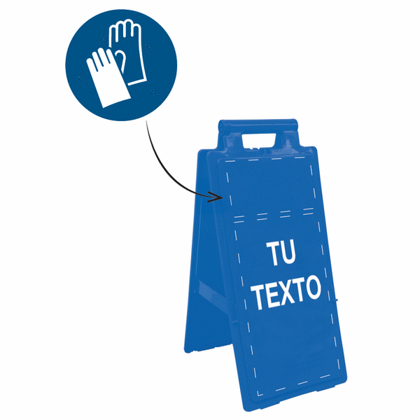 [15008-014] CABALLETE DE SEÑALIZACIÓN OBLIGACIÓN