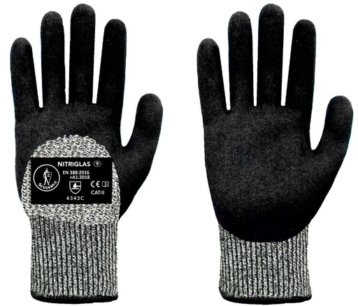 GUANTES NITRILO ARENOSO NITRIGLAS