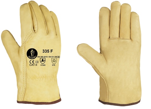 [5002-002] GUANTES PIEL FLOR VACUNO 335F