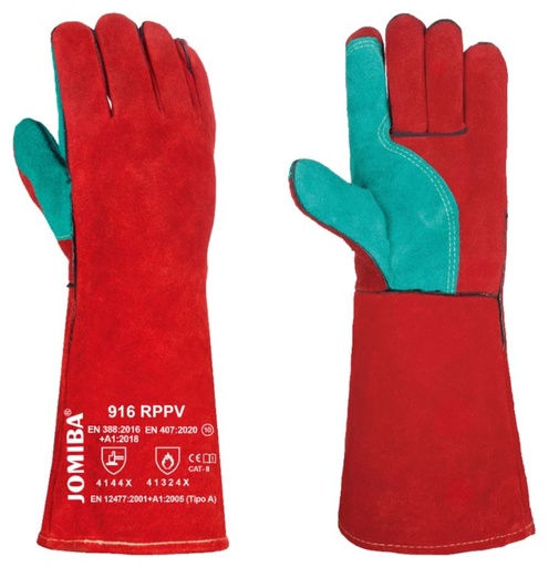 [8002-003] GUANTES SOLDADOR CUERO SERRAJE VACUNO 916 RPPV