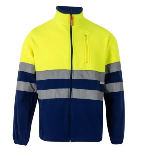 CHAQUETA POLAR CREMALLERA ENTERA A.V BICOLOR 183