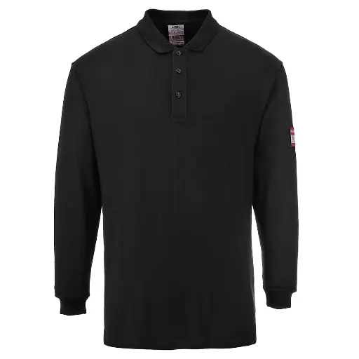 [9002-018] POLO MANGA LARGA IGNÍFUGO ANTIESTÁTICO FR10