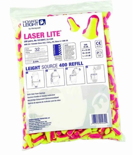 TAPONES AUDITIVOS LASERLITE (200 PARES)