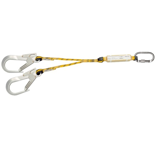 DOBLE CUERDA 1,72M, ABSORBEDOR Y MOSQUETONES 80227
