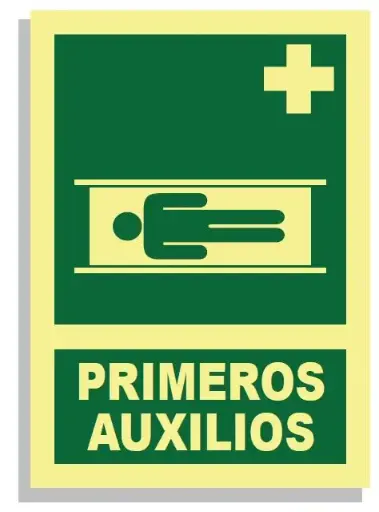 [15004-027] SEÑAL PRIMEROS AUXILIOS DINA4 297x210 PVC REF. 442