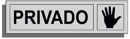 [15010-006] SEÑAL PRIVADO 165X45 ALUMINIO REF. 022