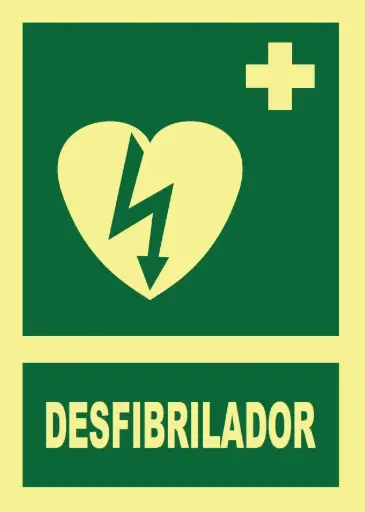 SEÑAL DESFIBRILADOR 297x210 PVC REF. 425