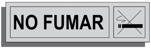 SEÑAL NO FUMAR 165X45 ALUMINIO REF. 029